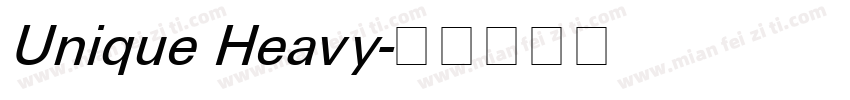Unique Heavy字体转换